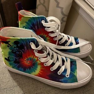 Mickey Mouse tie dye shoes